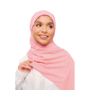 Sulam Kenanga Scarf in Kantan Pink